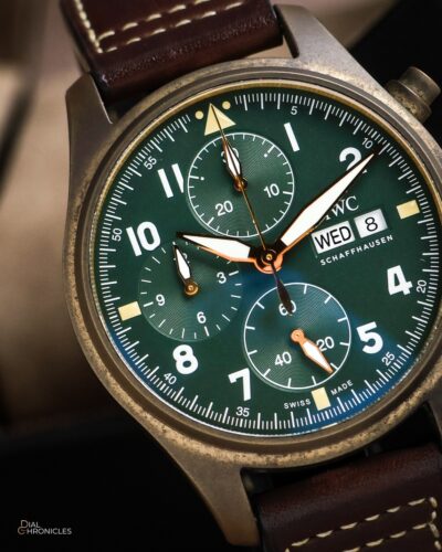 IWC Pilots Watch Chronograph Spitfire Bronze Green